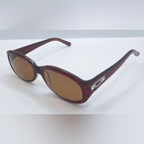 Guess GU6225 Burgundy Oval Sunglasses Frames Only - Picture 2 of 8
